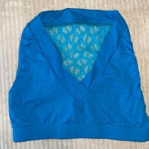 M Blue Sports back w lace